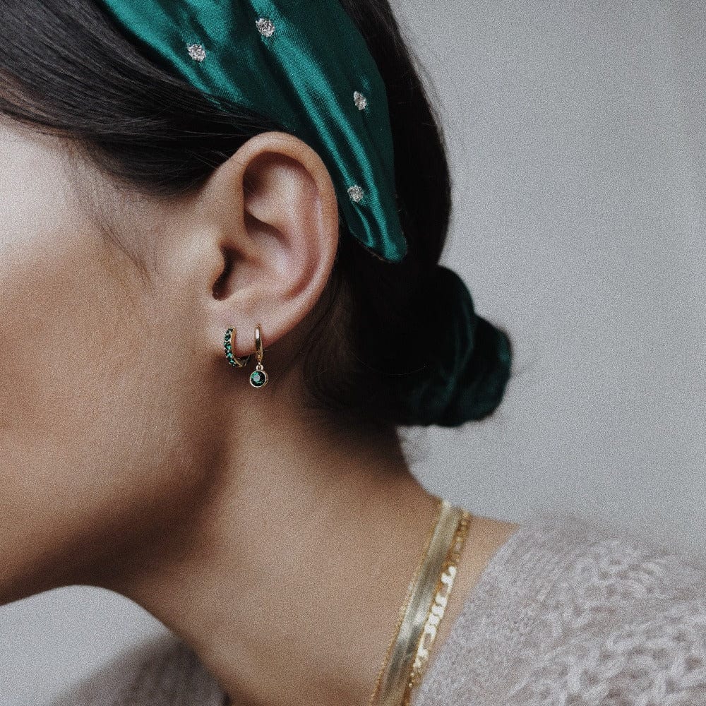 Emerald Ear Party Made With Swarovski® Crystals - Gold - Image 4